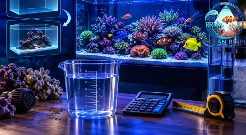 Você Está Dosando Tudo Errado! Descubra Agora Quantos Litros de Água Realmente Tem no Seu Reef